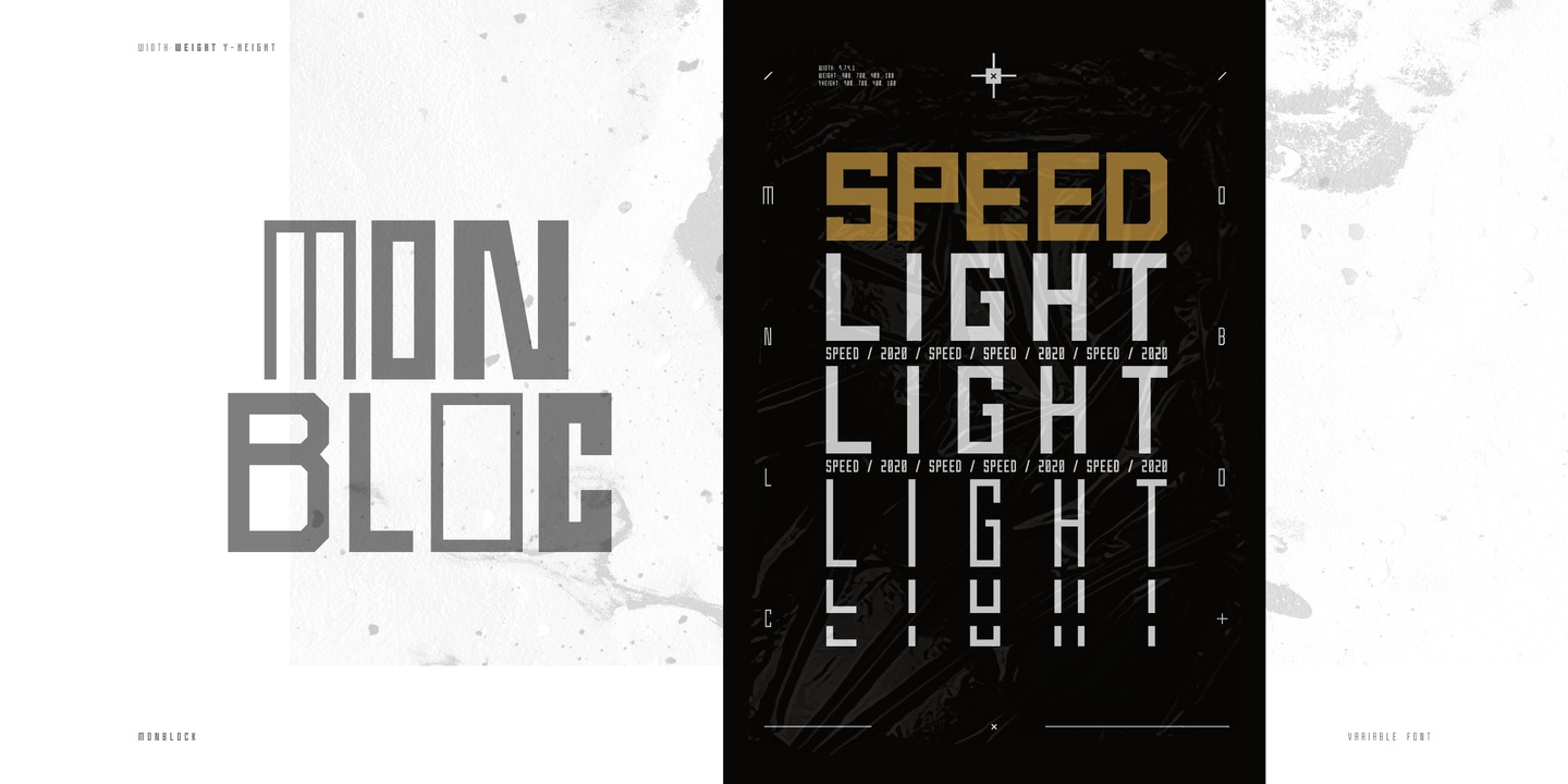 Monbloc Light Condensed Font preview